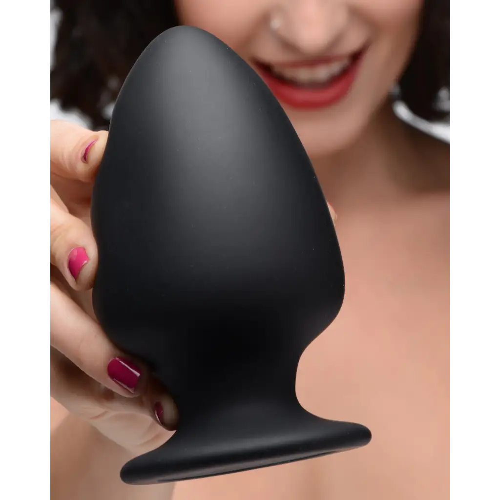 Squeeze-It Plug Squeezable Silicone Anal Plug at the Haus of Shag