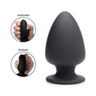 Squeeze-It Plug Medium Squeezable Silicone Anal Plug at the Haus of Shag