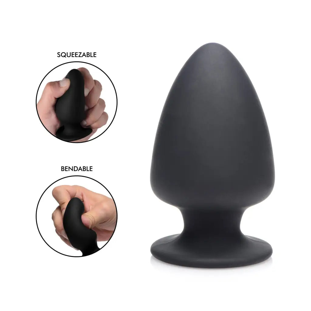 Squeeze-It Plug Small Squeezable Silicone Anal Plug at the Haus of Shag