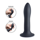 Squeeze-It Dildos Black Squeezable Slender Dildo at the Haus of Shag