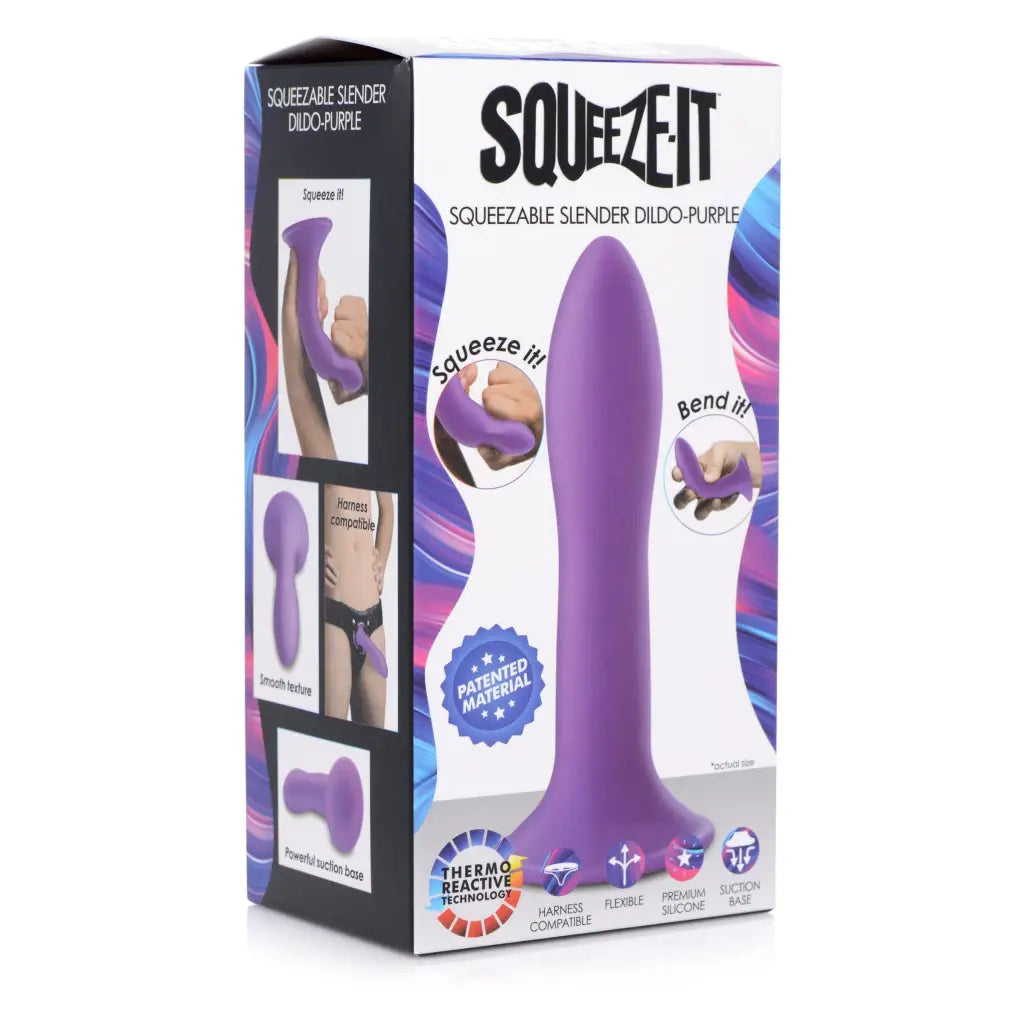 Squeeze-It Dildos Squeezable Slender Dildo at the Haus of Shag