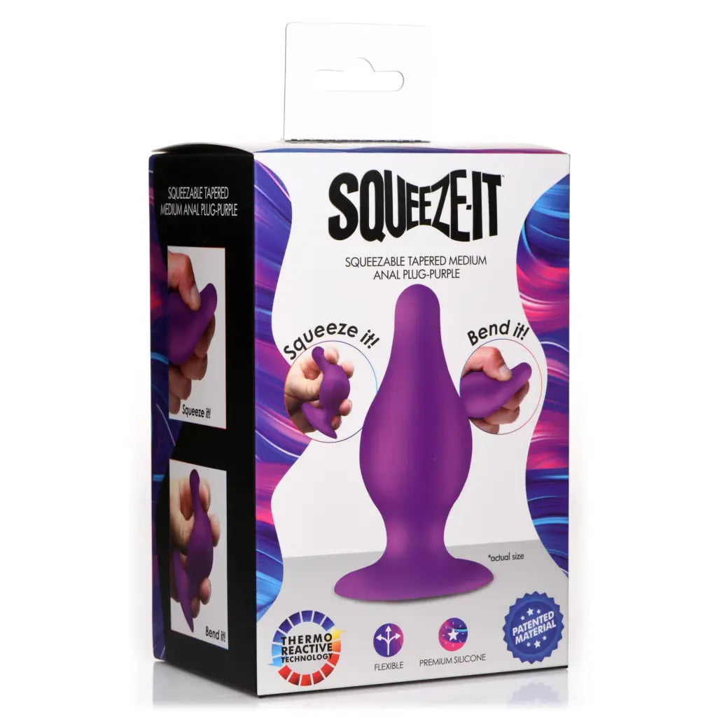 Squeezable Tapered Anal Plug - Butt Plug