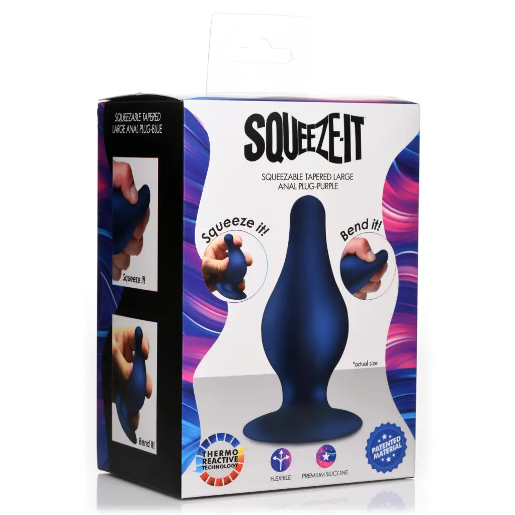 Squeezable Tapered Anal Plug - Butt Plug