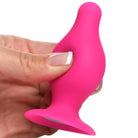 Squeezable Tapered Anal Plug - Small / Pink - Butt Plug