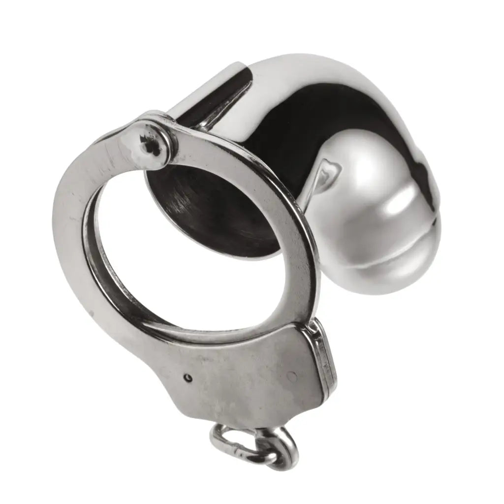 Master Series Chastity Stainless Steel Chastity Cock Cuff at the Haus of Shag