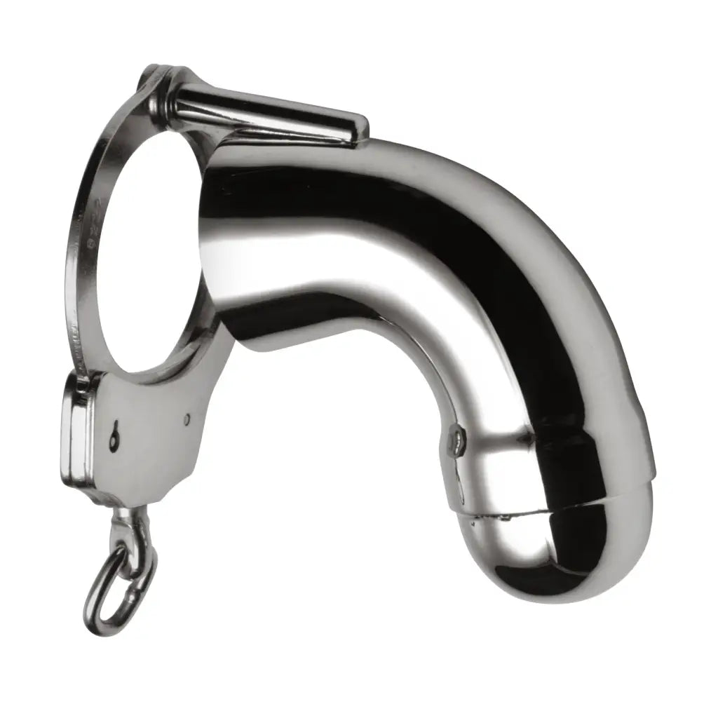 Master Series Chastity Stainless Steel Chastity Cock Cuff at the Haus of Shag