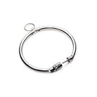 Stainless steel combination lock slave collar with a secure choker design for ultimate style