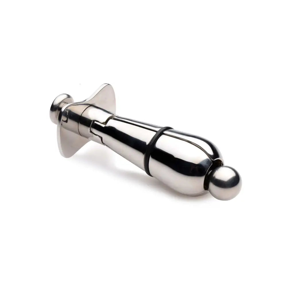 Master Series Anchor Plug Stainless Steel Locking Anal Plug at the Haus of Shag