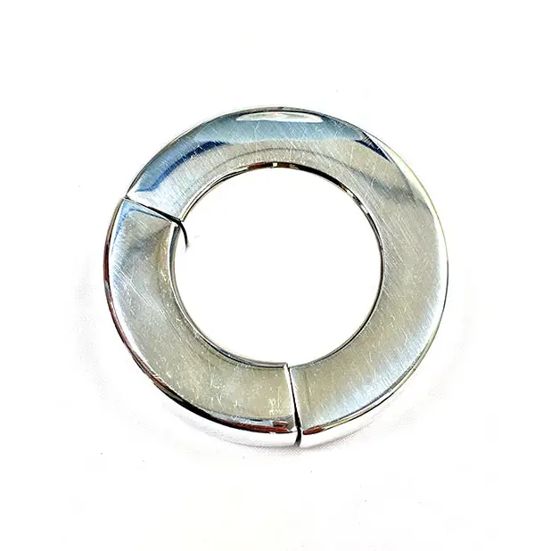 Stainless Steel Magnetic Ball Stretcher – In Clamshell - Cock Ring