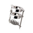 Master Series Ball Squeezer Stainless Steel Spiked Cbt Ball Stretcher And Crusher at the Haus of Shag