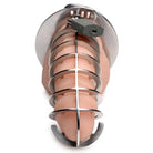 Master Series Chastity Stainless Steel Spiked Chastity Cage at the Haus of Shag