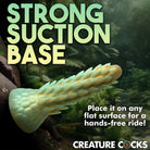 Creature Cocks Stegosaurus Spiky Reptile Silicone Dildo with suction cup base