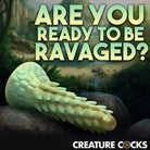 Creature Cocks Stegosaurus Spiky Silicone Dildo with a suction cup base for versatile play