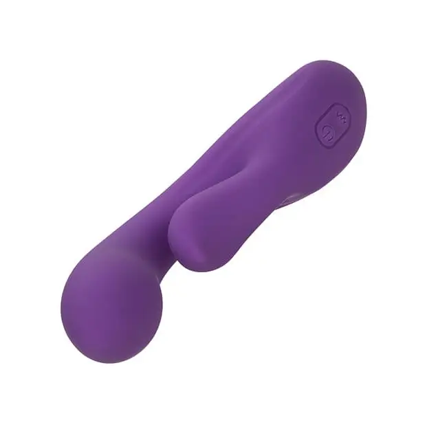 CalExotics Vibrator Stella Liquid Silicone Dual Pleaser - Purple at the Haus of Shag