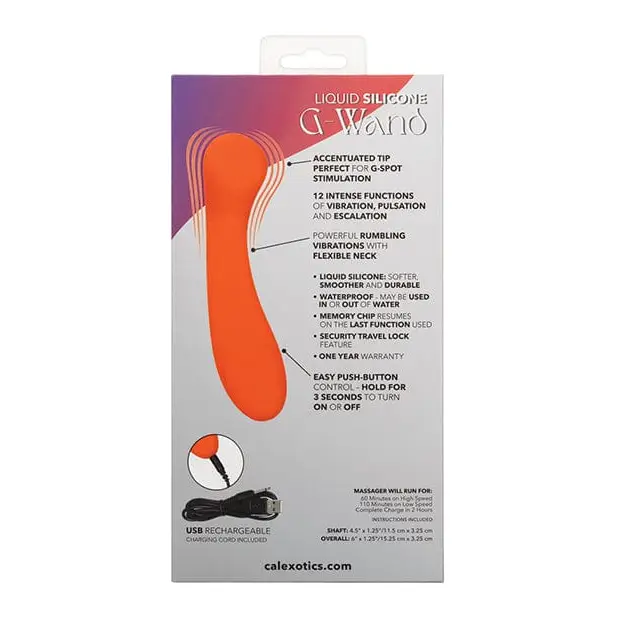 CalExotics Vibrator Stella Liquid Silicone G-wand - Red at the Haus of Shag