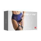 Strap-On-Me Diva Lingerie Harness in Night Blue M, featuring stylish product packaging