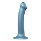 Blue silicon Strap On Me Flexible Dildo - Premium prostate massager