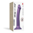 Purple silicone vibrating flexible dildo by Strap On Me