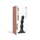 Strap-On-Me Hybrid Collection Silicone Dildo Plug Balls Black S - Realistic Dildo