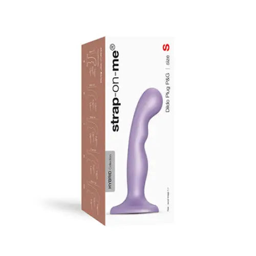 Strap-On-Me Hybrid Collection Silicone Dildo Plug P&G Metallic Lilac S - Realistic Dildo