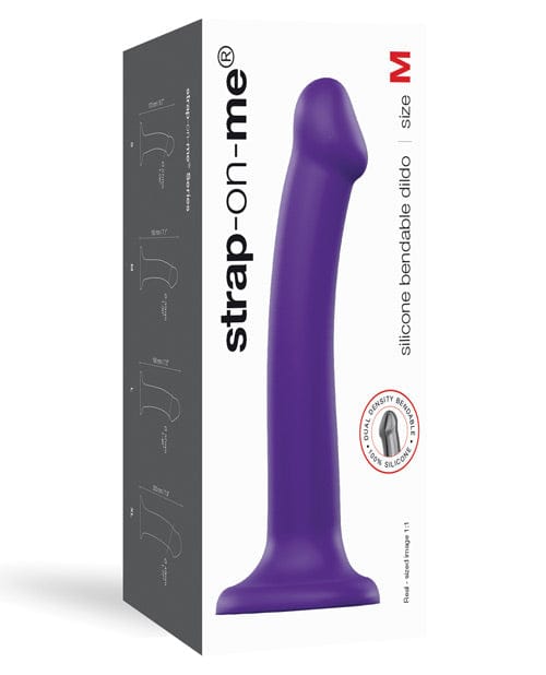 Strap-On-Me Realistic Dildo Medium / Purple Strap-On-Me Silicone Bendable Dildo at the Haus of Shag