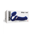 Strap-On-Me Rechargeable Remote-Controlled Multi Orgasm Bendable Strap-On Fuchsia L - Night Blue - Strapless Strap