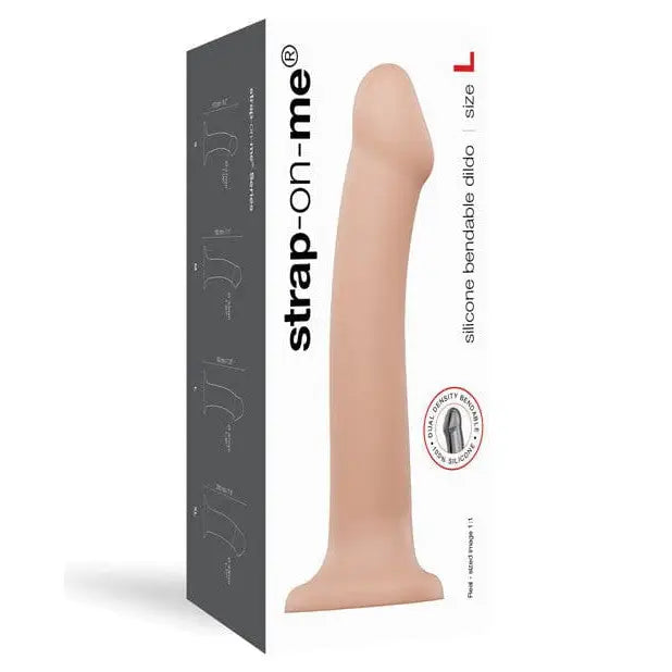 Enhance shape with Strap On Me Silicone Bendable Dildo Large for superior satisfaction
