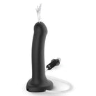 Silicone cum dildo by Strap On Me with black vibrating device, perfect for pleasure