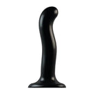 Strap On Me Black Silicone P&G Spot Dildo: Realistic, flexible, body-friendly design