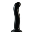 Black Silicone P&G Spot Dildo - Strap On Me Spot Dildo for Ultimate Sensation