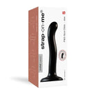 Black silicone P&G spot dildo with strap-on harness for enhanced pleasure