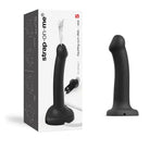 Strap-On-Me Squirting Cum Semi-Realistic Silicone Dildo Black S (fluid not included) - Realistic Dildo