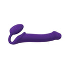 Strap-On-Me Strapless Silicone Non-Vibrating Strap on in purple with a long tail