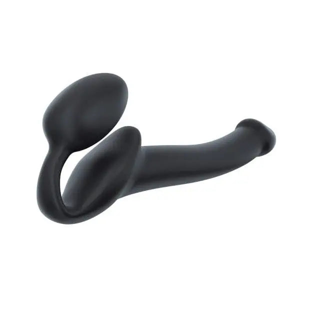 Black silicon ring from Strap-On-Me strapless silicone non-vibrating strap on