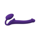 Purple silicone with curved tail - Strap-On-Me Strapless Silicone Non-Vibrating Strap on