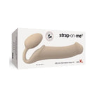 Strap-On-Me strapless silicone device showing the non-vibrating strap for ultimate comfort