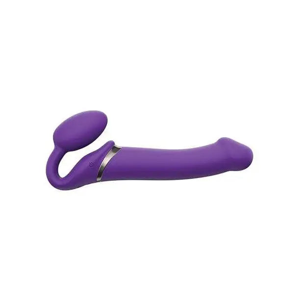 Strap-On-Me vibrating rechargeable strapless strap in purple silicone with wireless remote