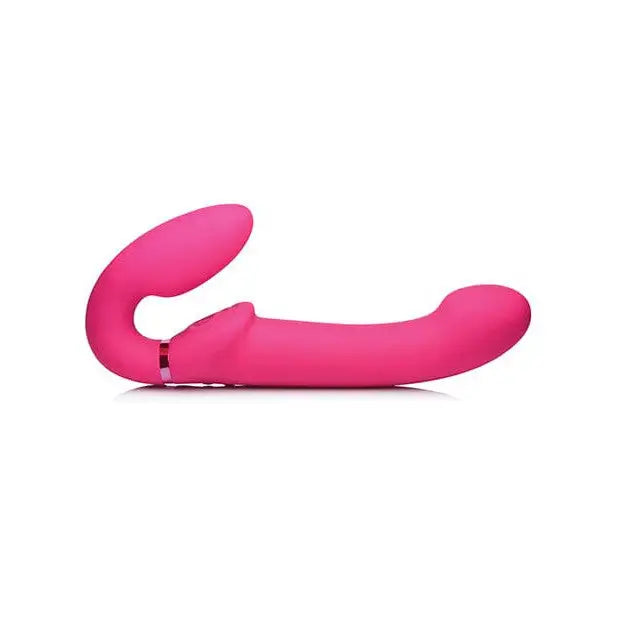 Strap U Ergo-Fit G-Pulse pink silicone vibrating device for strapless strap on pleasure