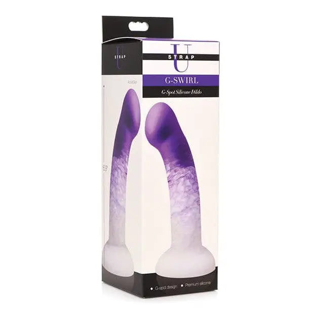 Strap U Strap Ons Purple Strap U G Swirl G Spot Silicone Dildo at the Haus of Shag