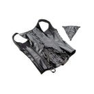 STRICT Lingerie - Packaged Large Strict Lace-up Corset Vest W/thong Black at the Haus of Shag