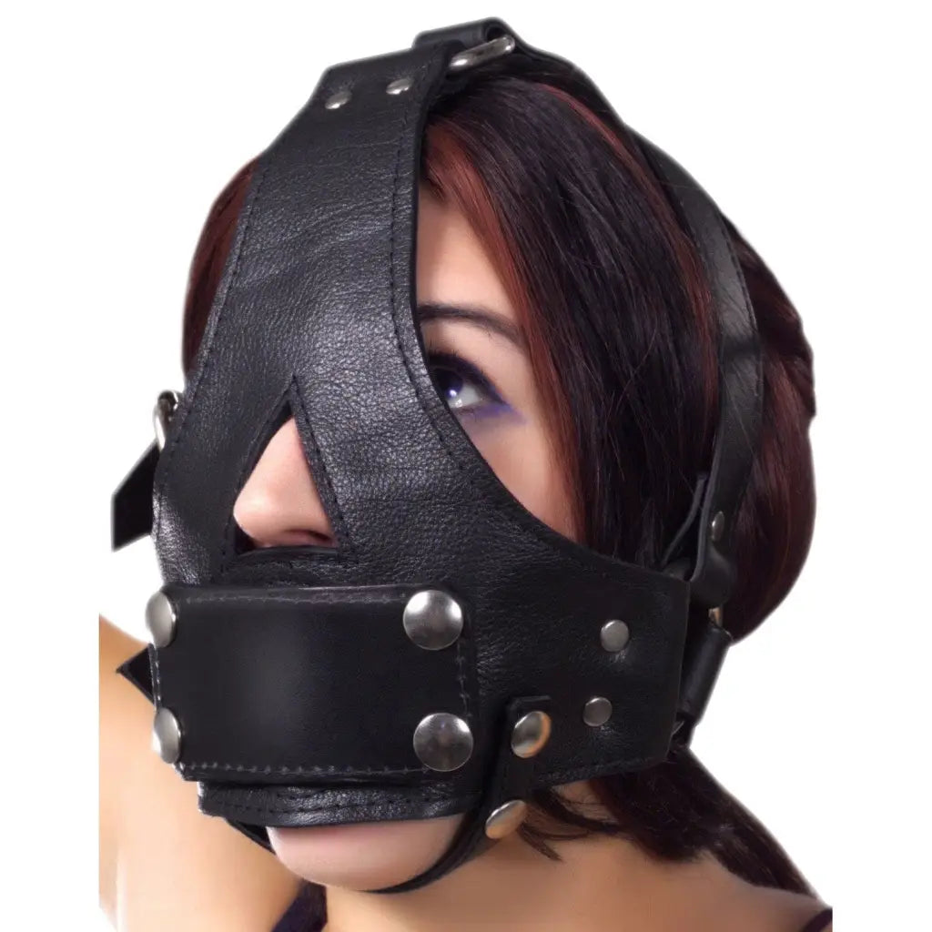 Strict Leather New-products Strict Leather Bishop Head Harness With Removable Gag at the Haus of Shag