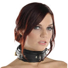 Strict Leather Leatherr Small Strict Leather Premium Fur Lined Locking Collar at the Haus of Shag