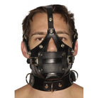 Strict Leather Gag Strict Leather Premium Muzzle With Blindfold And Gags at the Haus of Shag