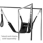 Strict Leather Premium Sex Sling - Durable leather swing with chains for adult play