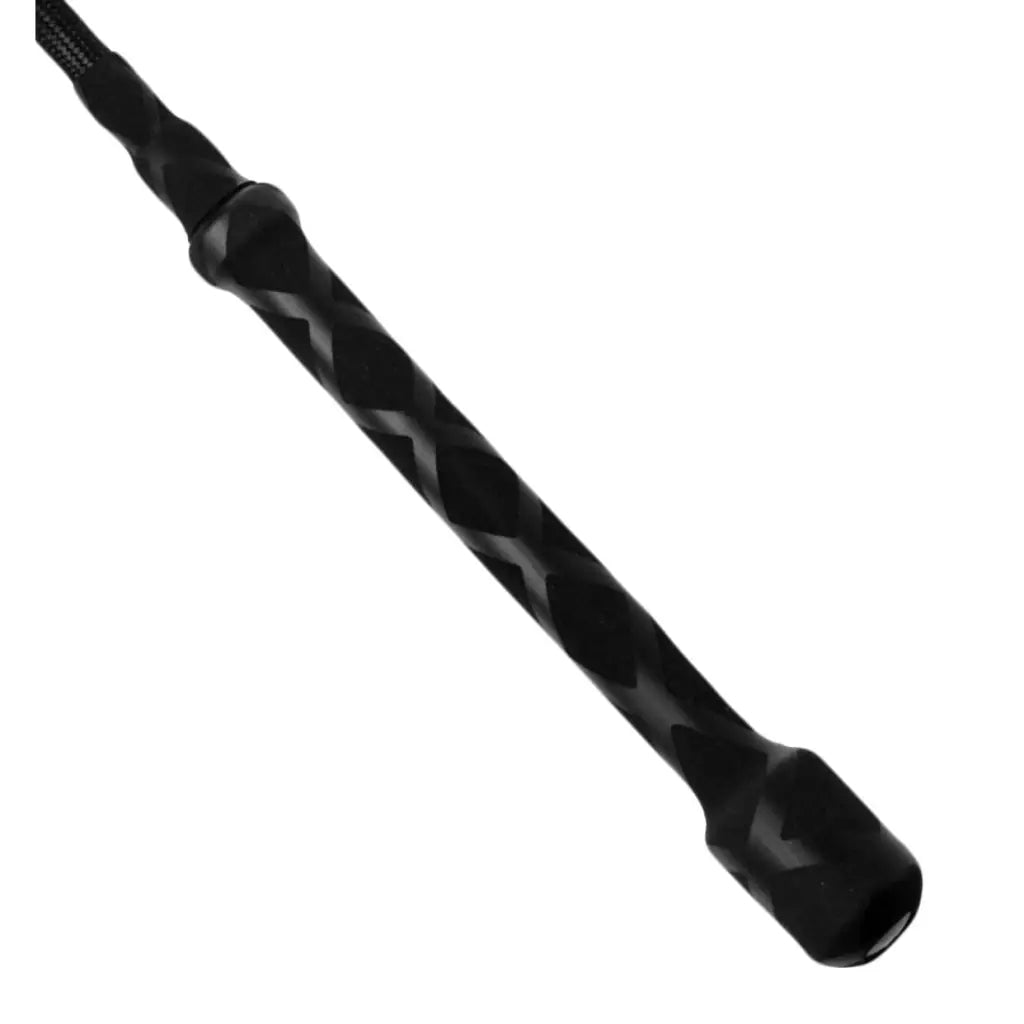 Strict Leather Short Riding Crop with black and white diamond patterned handle