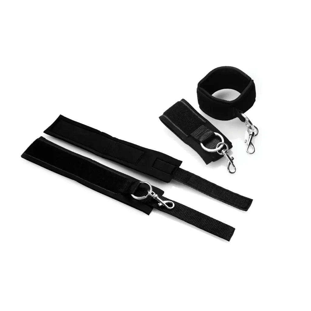 Subtrap Over The Door Restraint Set of black fabric restraints with metal clips