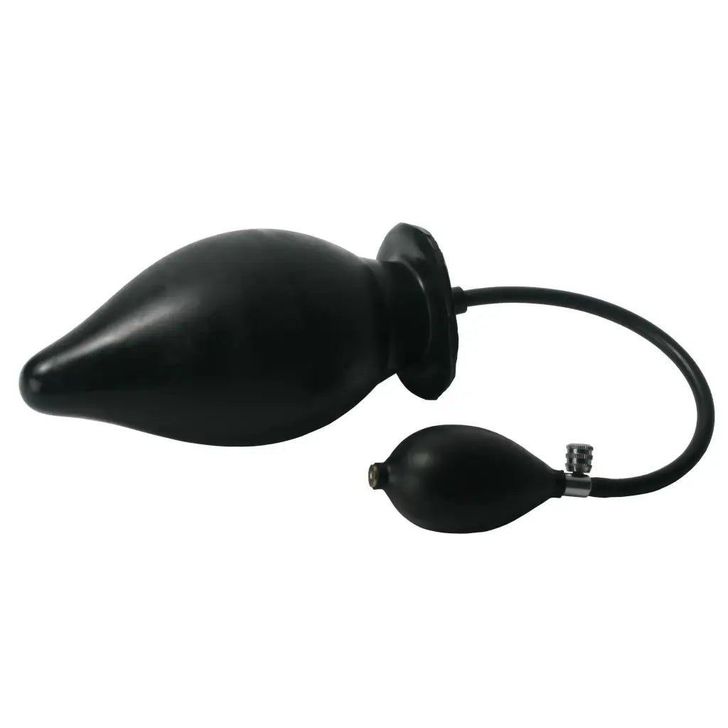 Super Large Inflatable Butt Plug - Black - Inflatable Butt Plug