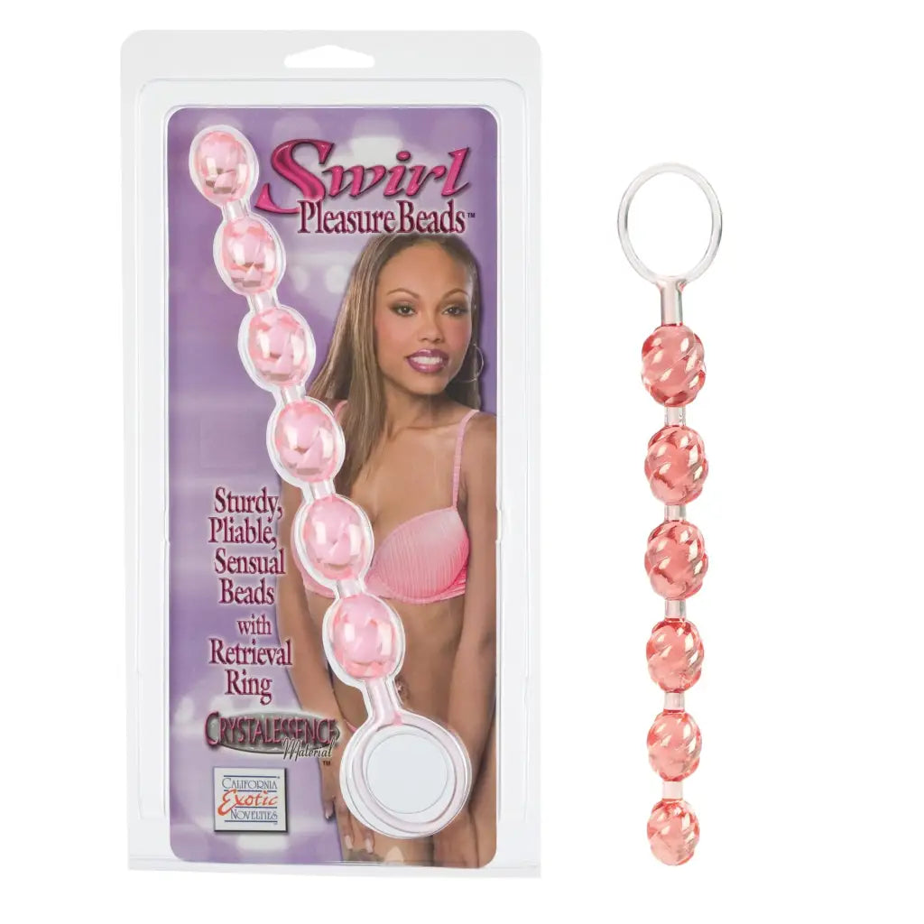 CalExotics Anal Toys Swirl Pleasure Beads at the Haus of Shag