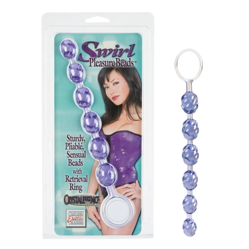 CalExotics Anal Toys Swirl Pleasure Beads at the Haus of Shag