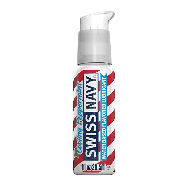 Swiss Navy Cooling Peppermint Water-Based Flavored Lubricant 1 oz. - Condoms